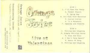 Capa do Álbum "Live At Valentinos", de Orange Juice