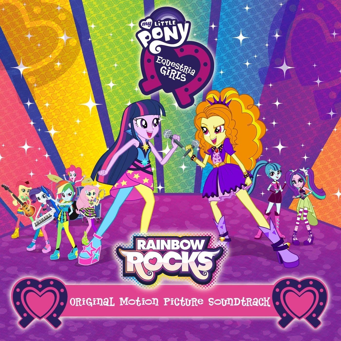 Album cover of "Rainbow Rocks Soundtrack" by My Little Pony
