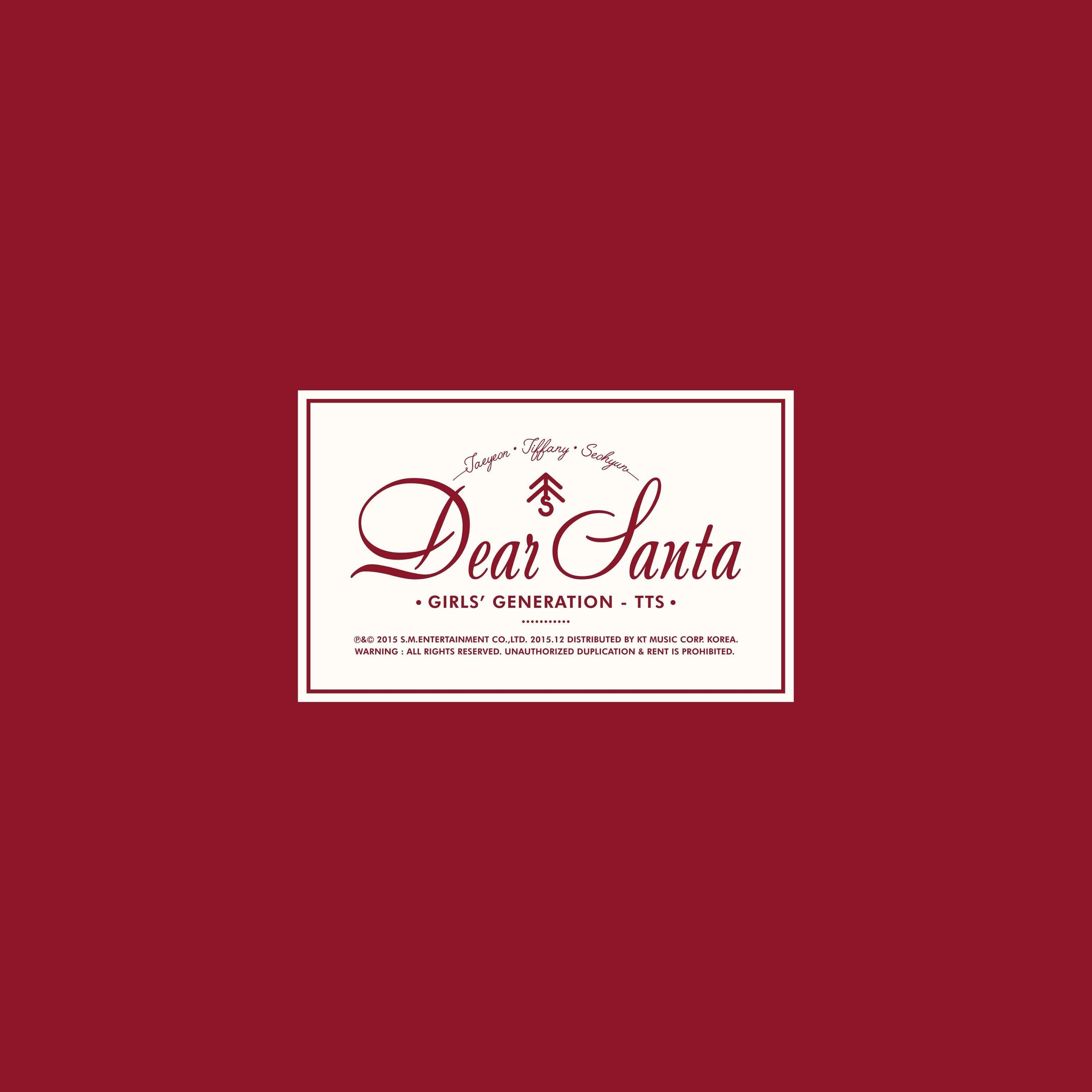 Portada de Álbum "Dear Santa - X-Mas Special", de Girls' Generation