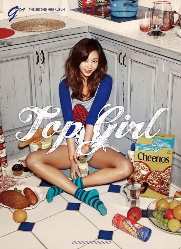Portada de Álbum "TOP GIRL", de G.NA