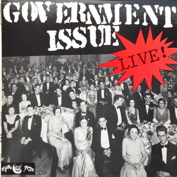 Capa do Álbum "Live!", de Government Issue