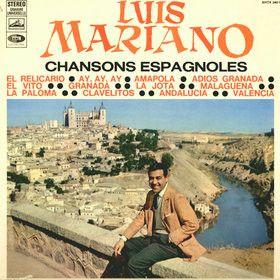 Portada de Álbum "Chansons Espagnoles", de Luis Mariano