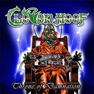 Capa do Single/EP "Throne Of Damnation", de Cloven Hoof