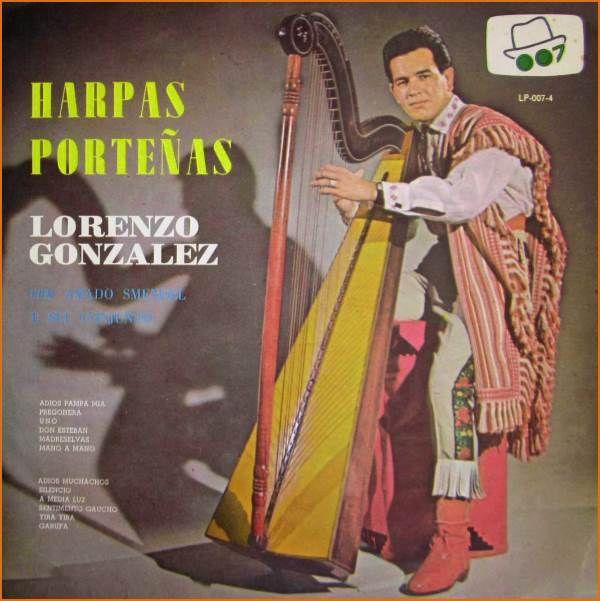 Portada de Álbum "Harpas Porteñas", de Lorenzo Gonzalez