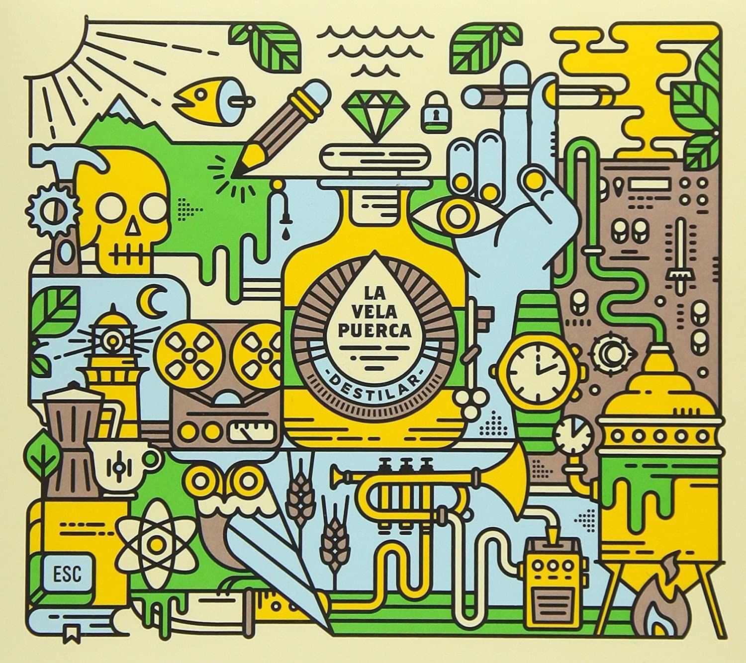 Portada de Álbum "Destilar", de La Vela Puerca