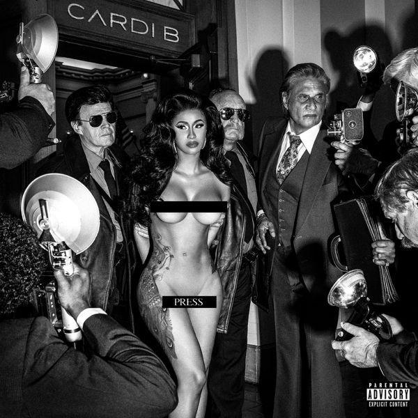 Capa do álbum "Press", de Cardi B