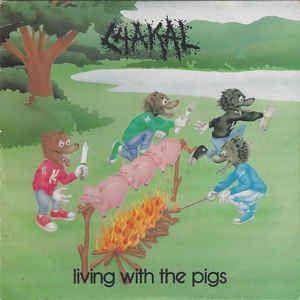 Portada de Sencillo/EP "Living With The Pigs", de Chakal