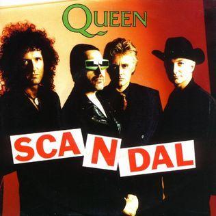 Album cover of "Scandal" by Queen