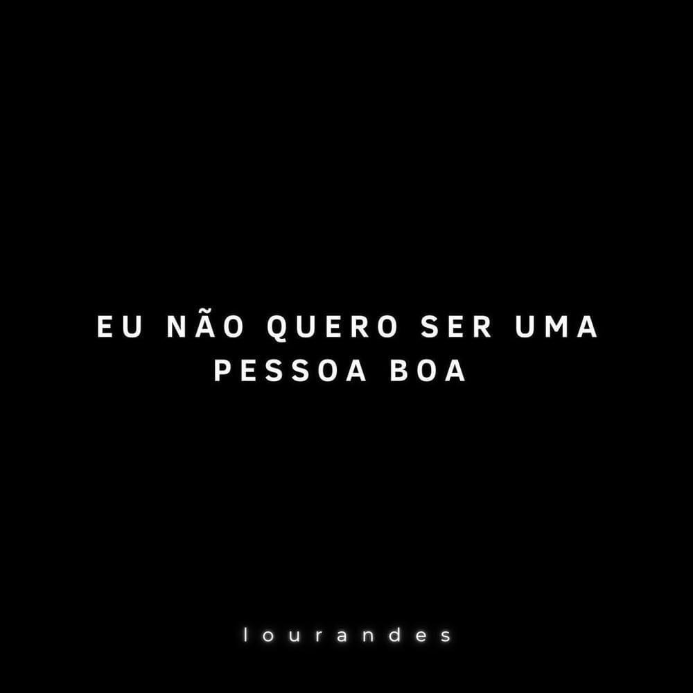 Capa do Single/EP "Eu Não Quero Ser Uma Pessoa Boa", de Lourandes