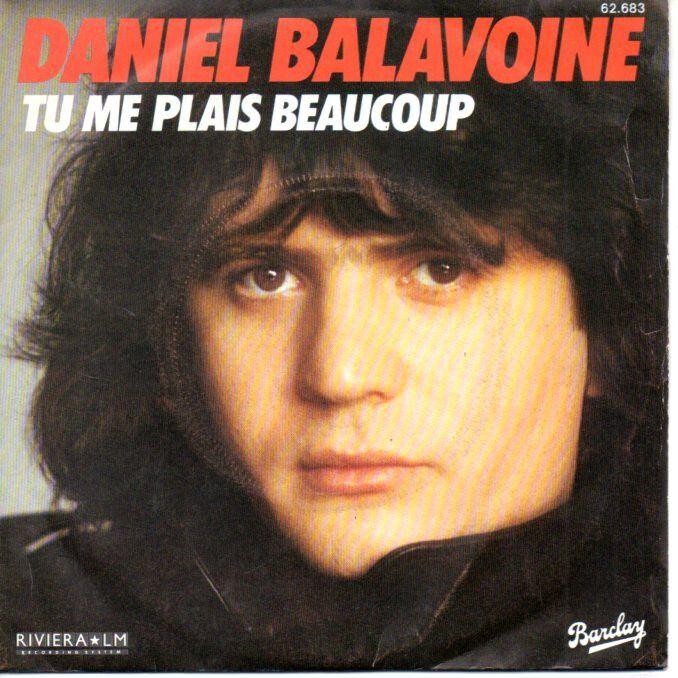 Capa do Single/EP " Tu Me Plais Beaucoup", de Daniel Balavoine