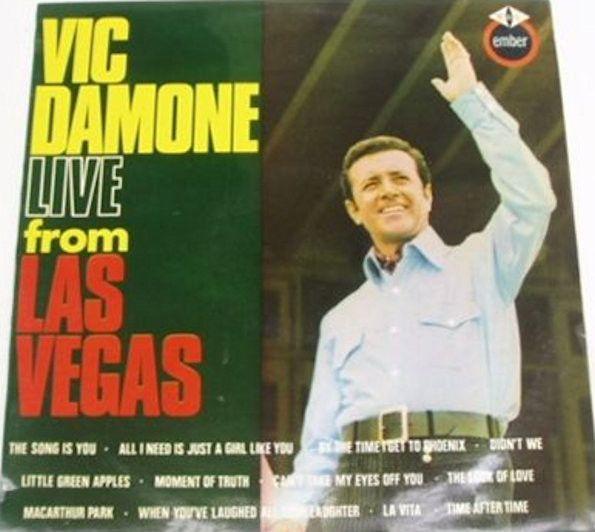 Capa do álbum "Live From Las Vegas", de Vic Damone