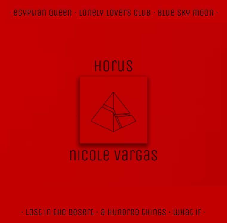 Portada de Sencillo/EP "HORUS", de Nicole Vargas