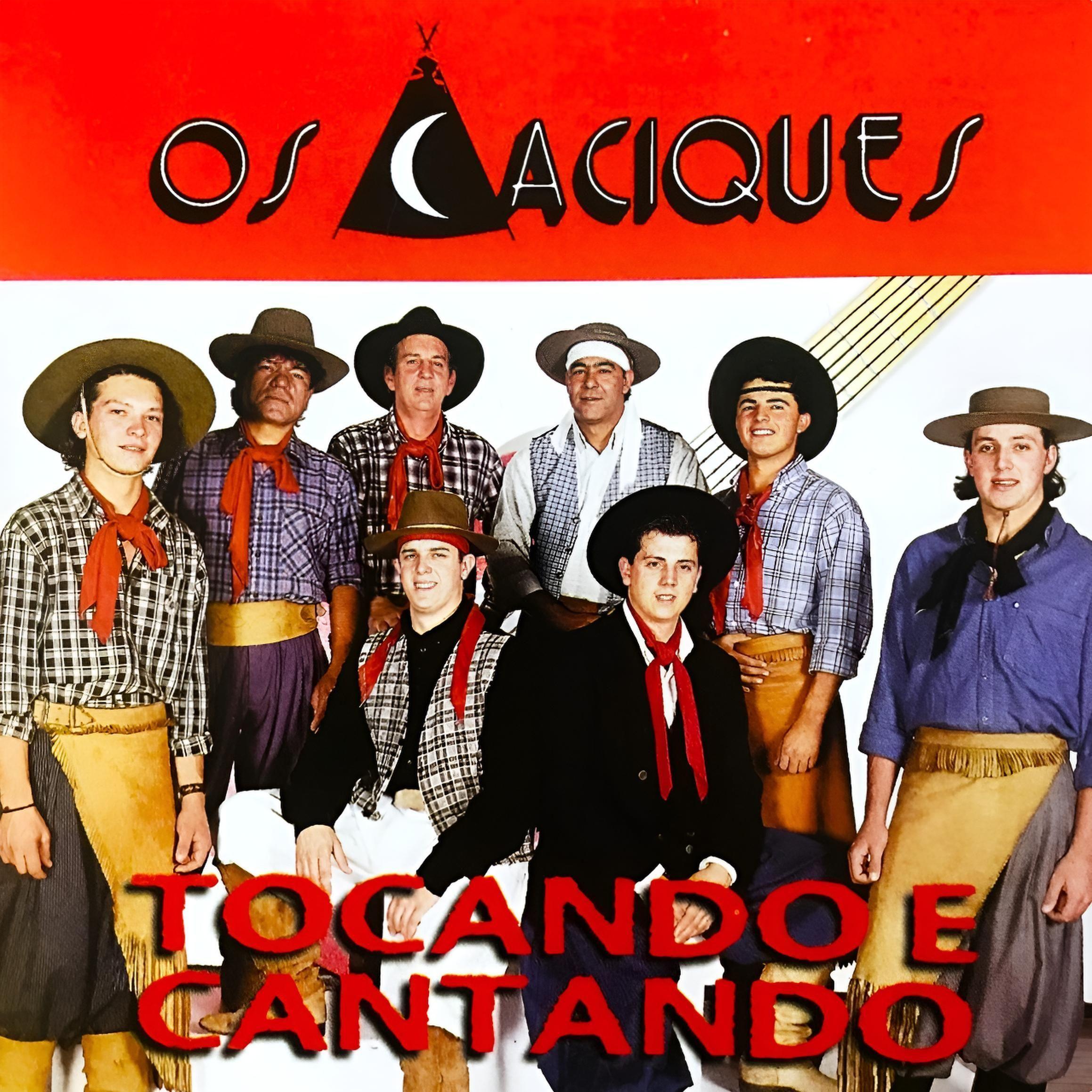 Capa do álbum "Tocando e Cantando", de Os Caciques