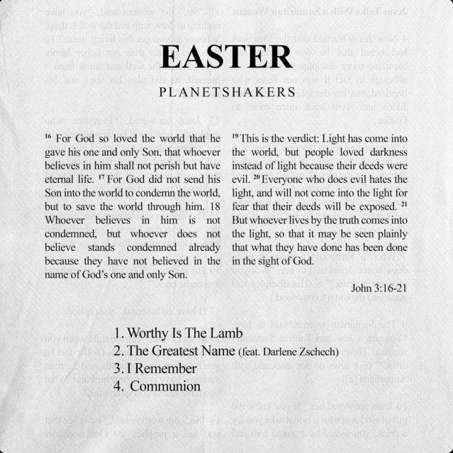 Portada del álbum "Easter", de Planetshakers