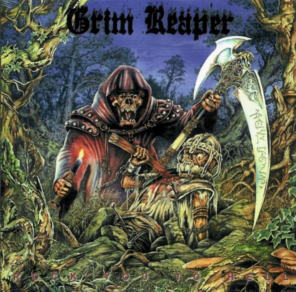 Portada de Álbum "Rock You To Hell", de Grim Reaper