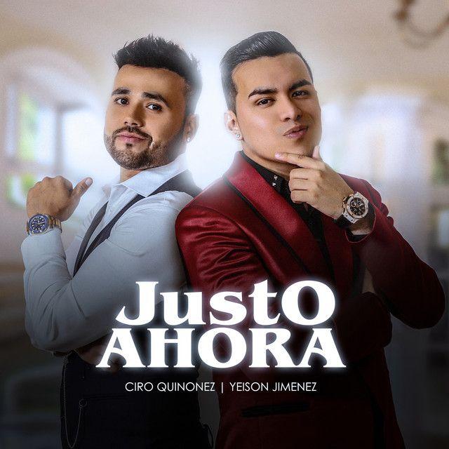 Portada del álbum "Justo Ahora", de Yeison Jimenez