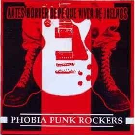 Portada de Álbum "Antes Morrer de Pé Que Viver de Joelhos", de Phobia Punk Rockers
