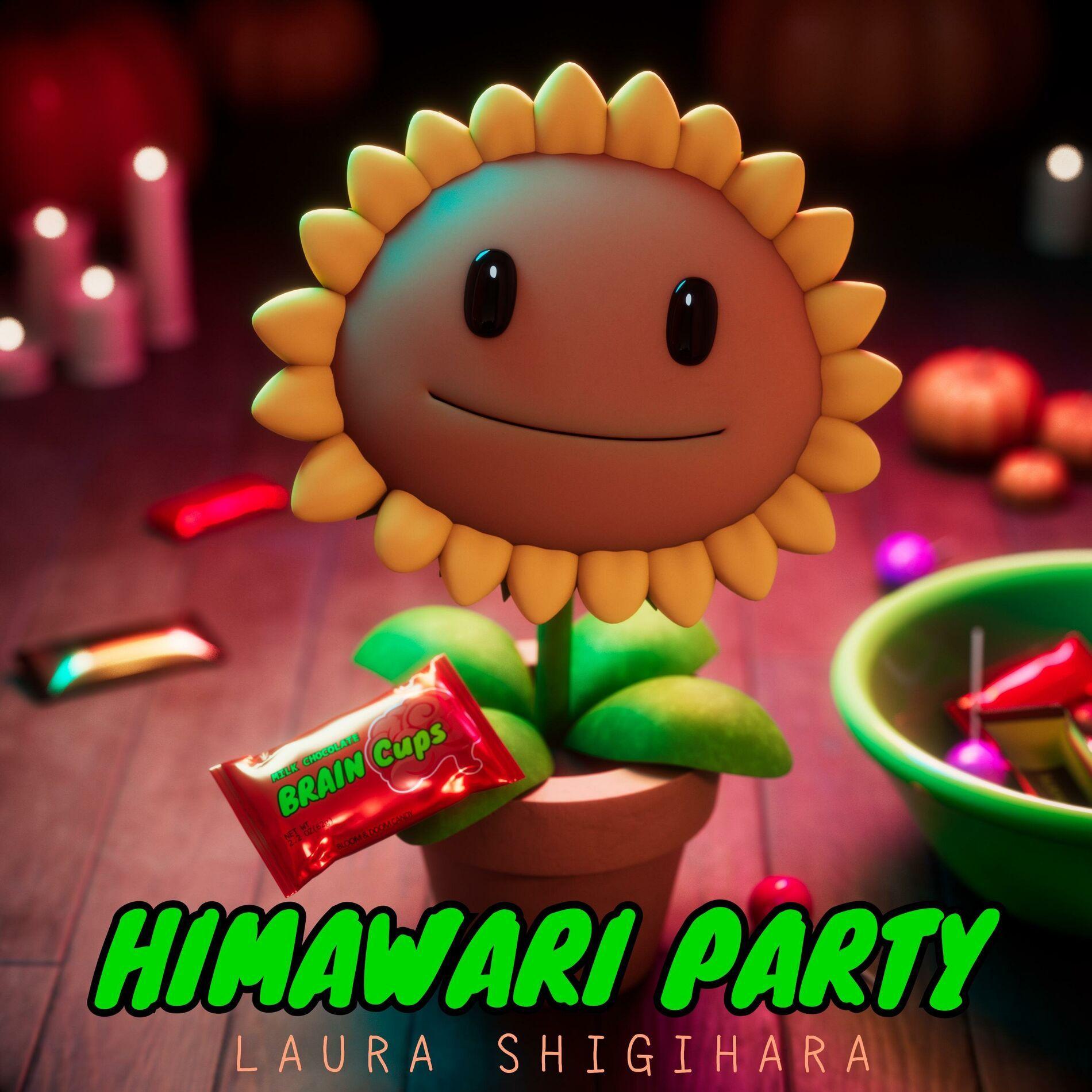 Portada de Sencillo/EP "Himawari Party", de Plants vs. Zombies