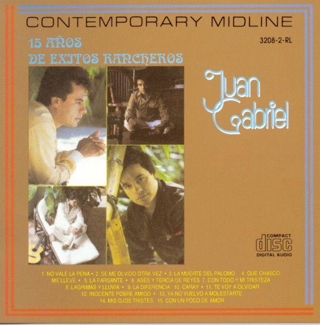 Portada de Álbum "15 Anos de Exitos", de Juan Gabriel