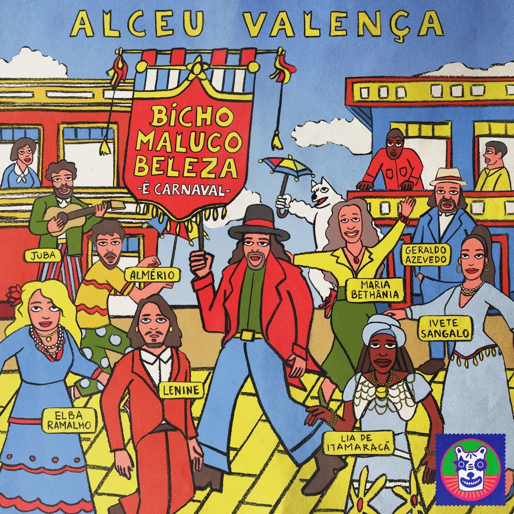 Portada del álbum "Bicho Maluco Beleza - É Carnaval", de Alceu Valença
