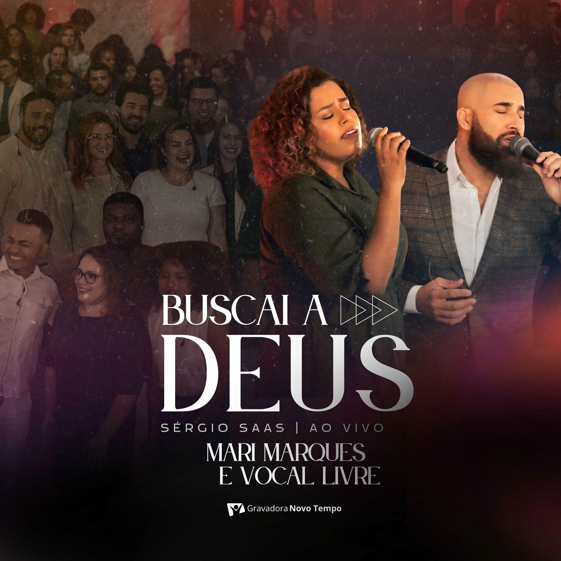 Single/EP cover of "Buscai a Deus (Ao Vivo)" by Sérgio Saas