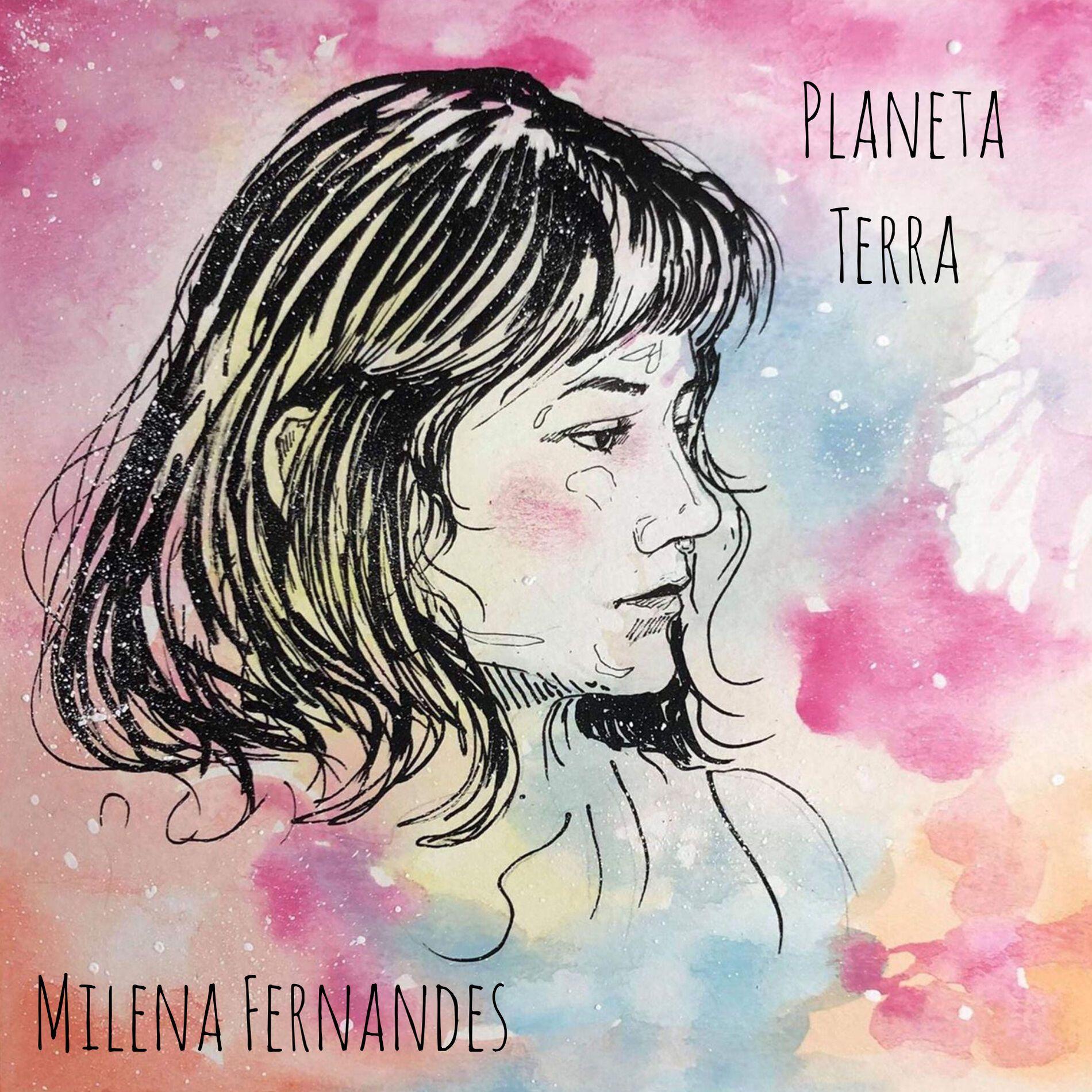 Portada de Sencillo/EP "Planeta Terra", de Milena Fernandes