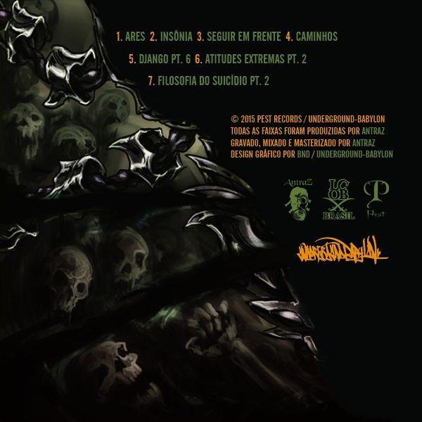 Capa do Álbum "A Saga Desconhecida", de Antraz Mentalz