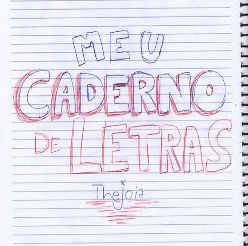 Portada del álbum "MeuCadernoDeLetras", de TheJoia