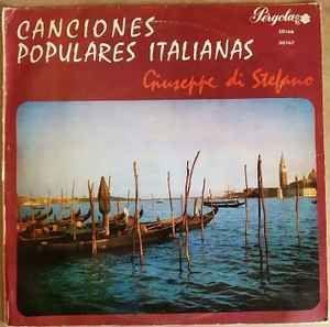 Portada de Álbum "Canciones Populares Italianas", de Giuseppe di Stefano