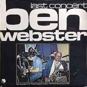 Portada del álbum "Last Concert", de Ben Webster