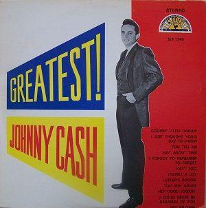 Capa do álbum "Greatest!", de Johnny Cash