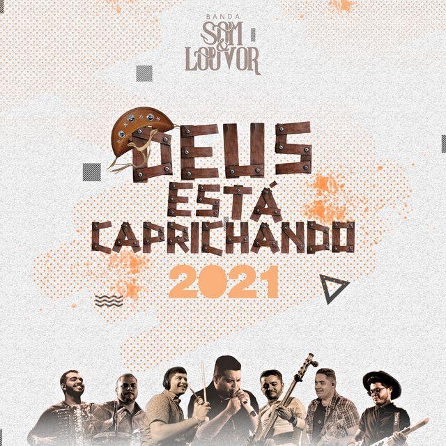 Portada de Sencillo/EP "Deus Está Caprichando (2021)", de Banda Som e Louvor