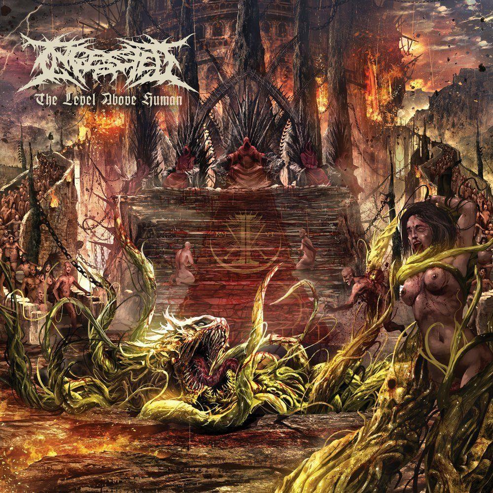 Capa do Álbum "The Level Above Human", de Ingested