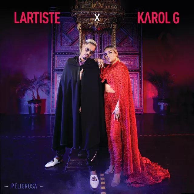 Capa do álbum "PELIGROSA", de KAROL G