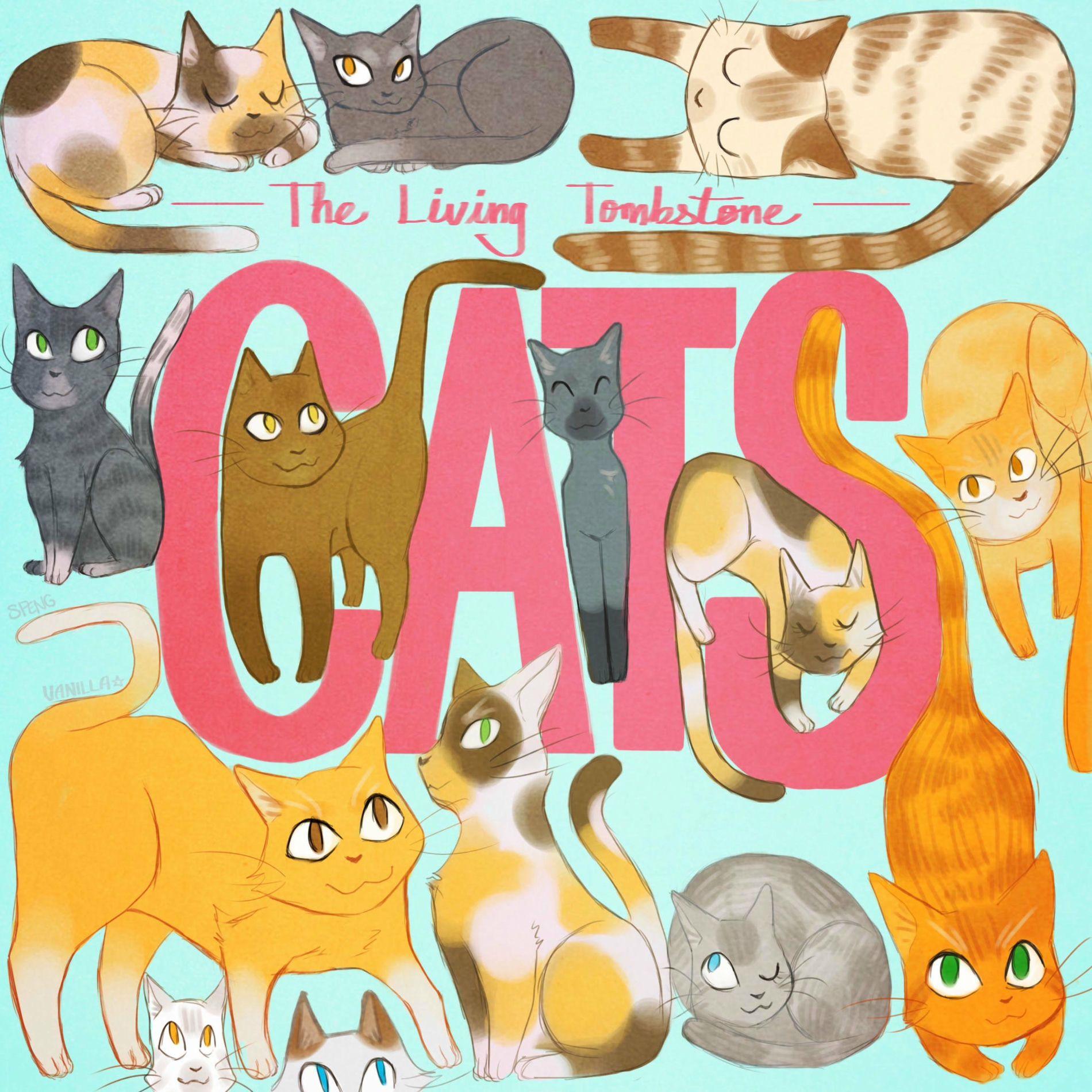 Portada de Sencillo/EP "Cats", de The Living Tombstone