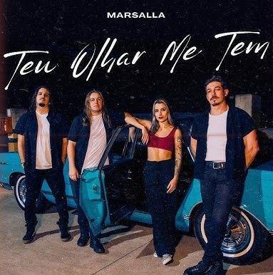 Portada de Sencillo/EP "Teu Olhar Me Tem", de Marsalla Rock Band