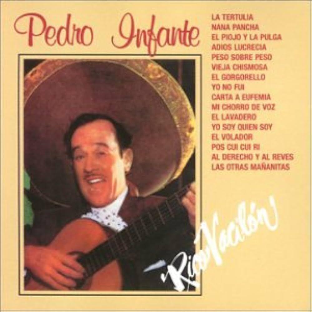 Portada del álbum "Rico Vacilon", de Pedro Infante
