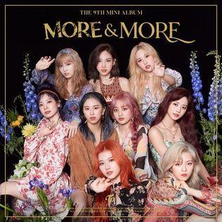 Album cover of "MORE & MORE" by TWICE