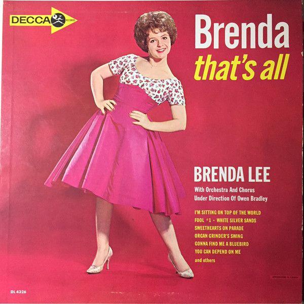 Capa do Álbum "Brenda, That's All", de Brenda Lee