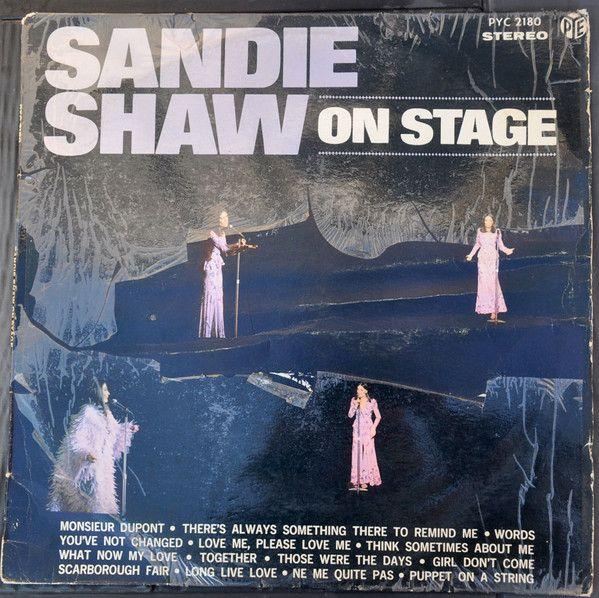 Album cover of "Sandie Shaw On Stage" by Sandie Shaw