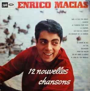Portada de Álbum "12 Nouvelles Chansons", de Enrico Macias