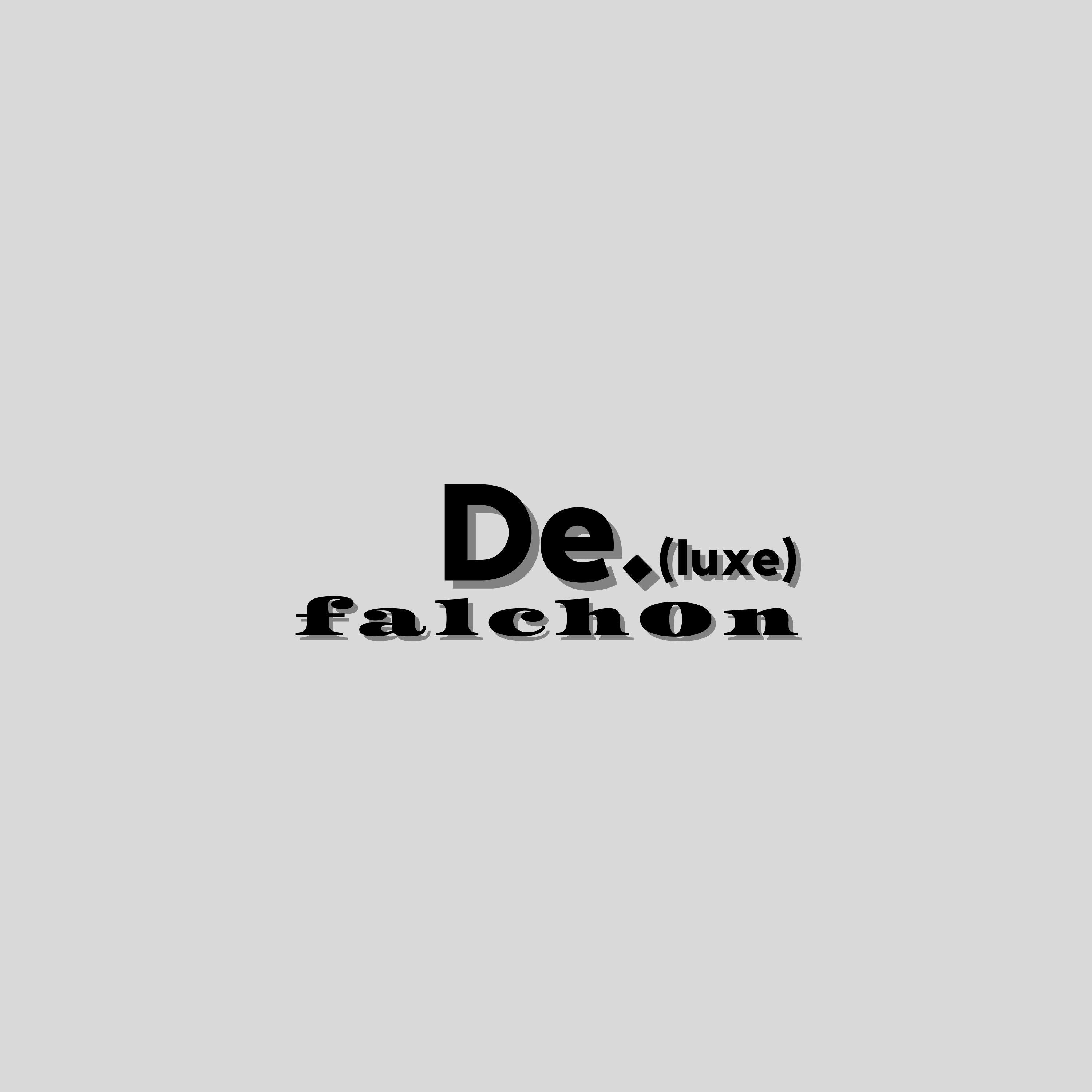 Portada de Sencillo/EP "De.(luxe)", de falch0n