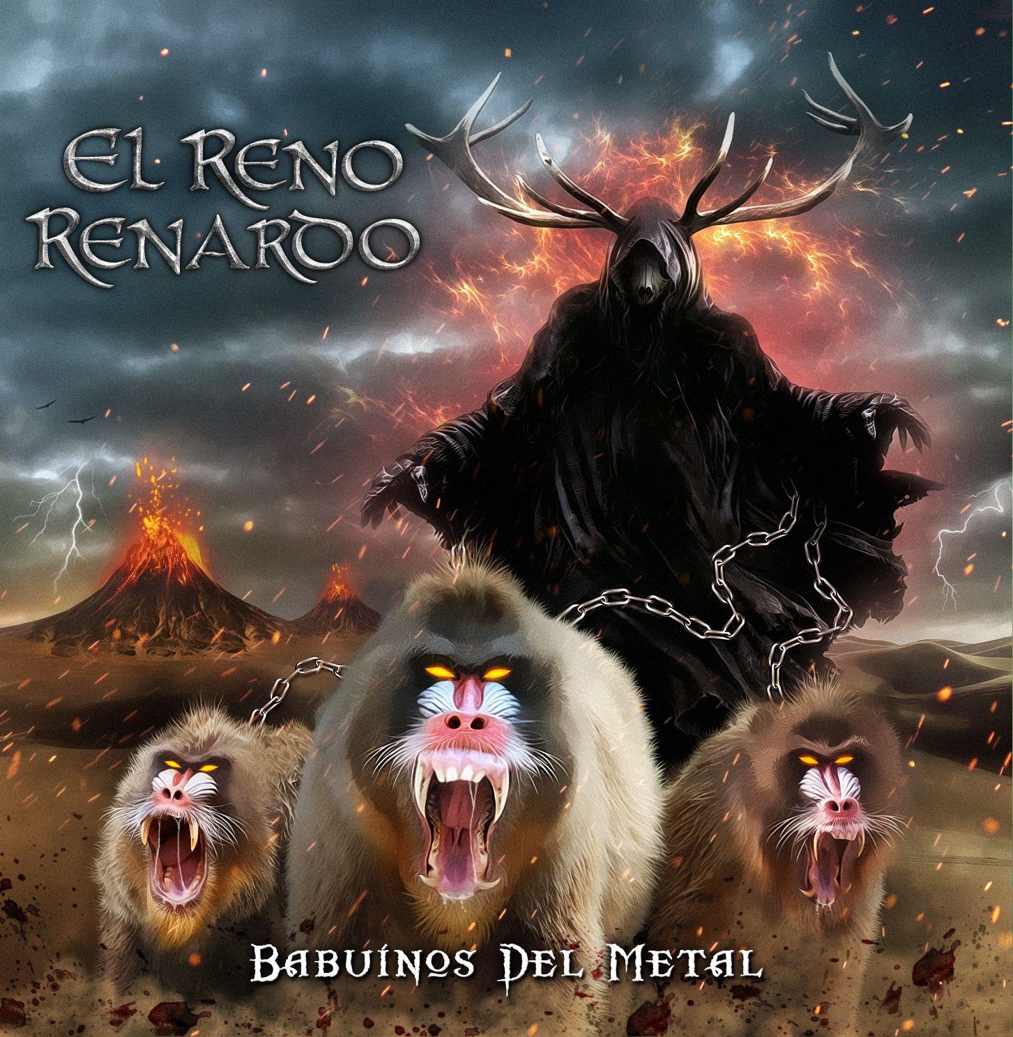 Portada de Álbum "Babuínos Del Metal", de El Reno Renardo