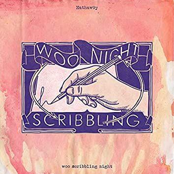 Portada de Sencillo/EP "Woo Scribbling Night", de hathaw9y