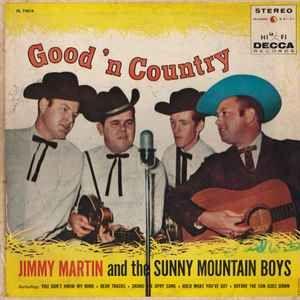 Portada de Álbum "Good 'N Country", de Jimmy Martin