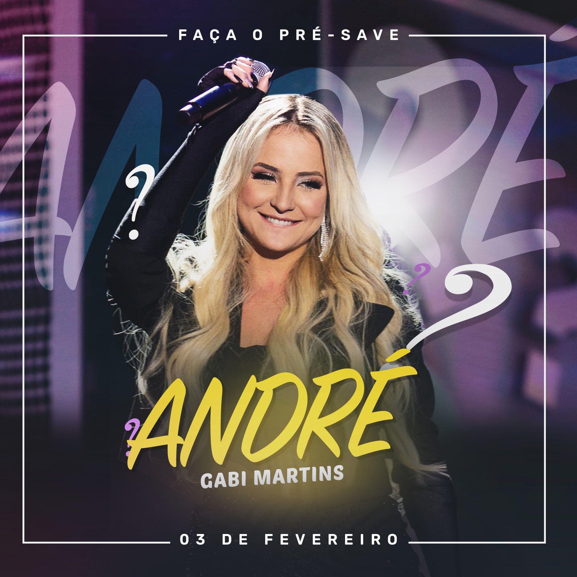 Single/EP cover of "André" by Gabi Martins