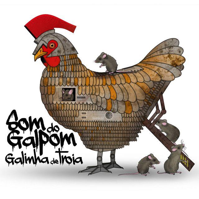 Portada de Álbum "Galinha de Troia", de Som do Galpom