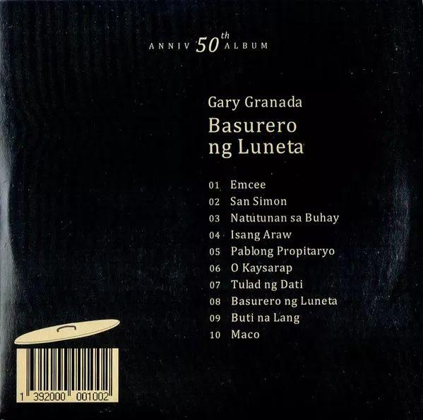 Capa do Álbum "Basurero Ng Luneta (50th Anniversary Album)", de Gary Granada
