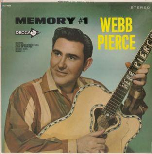 Portada del álbum "Memory #1", de Webb Pierce