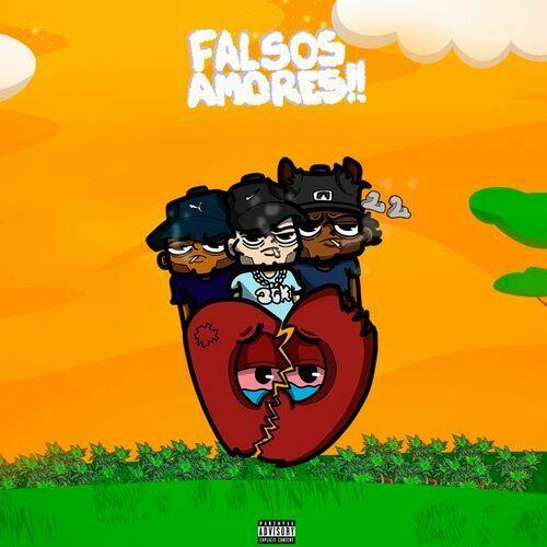 Capa do álbum "Falsos Amores!!", de Brocasito